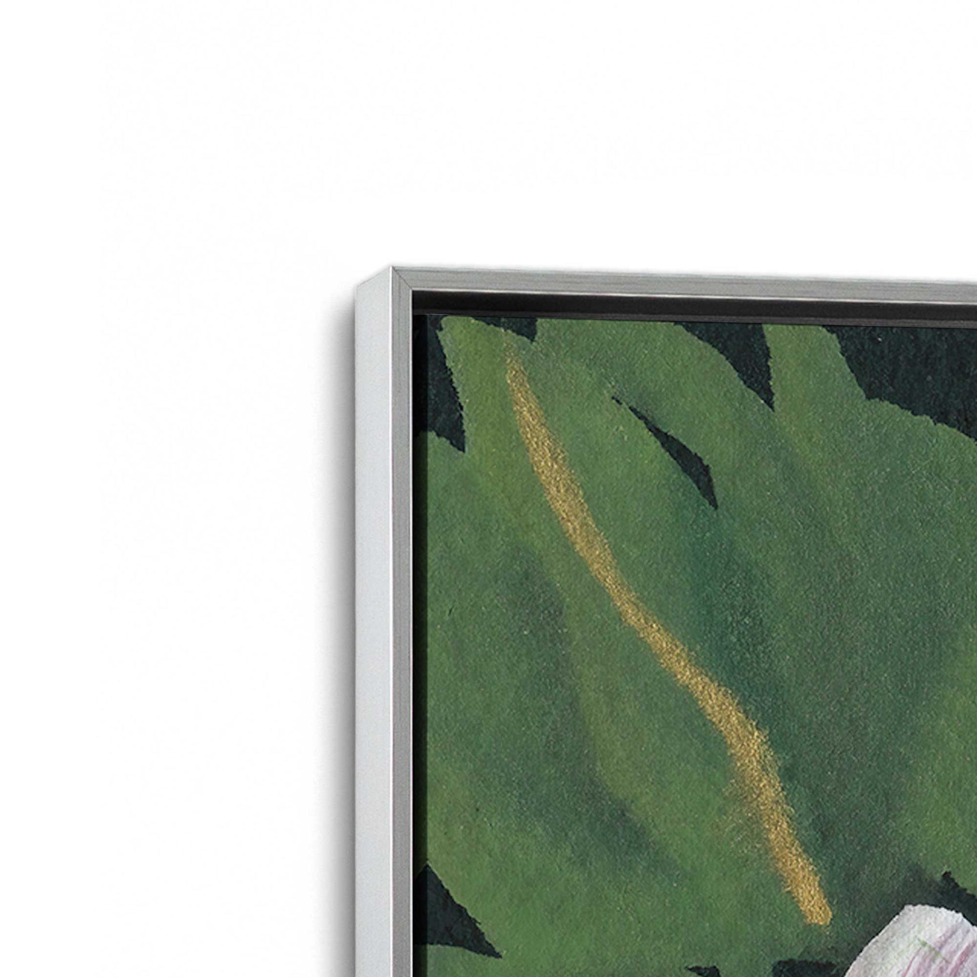 [Color:Polished Chrome], Picture of art in a Polished Chrome frame at an angle