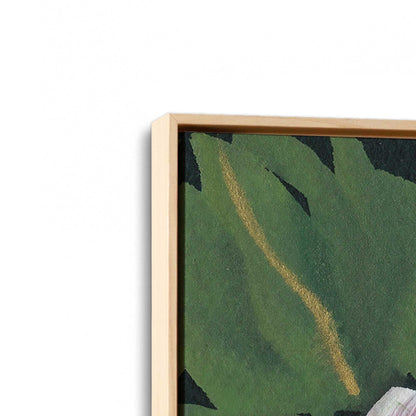 [Color:American Maple], Picture of art in a American Maple frame at an angle