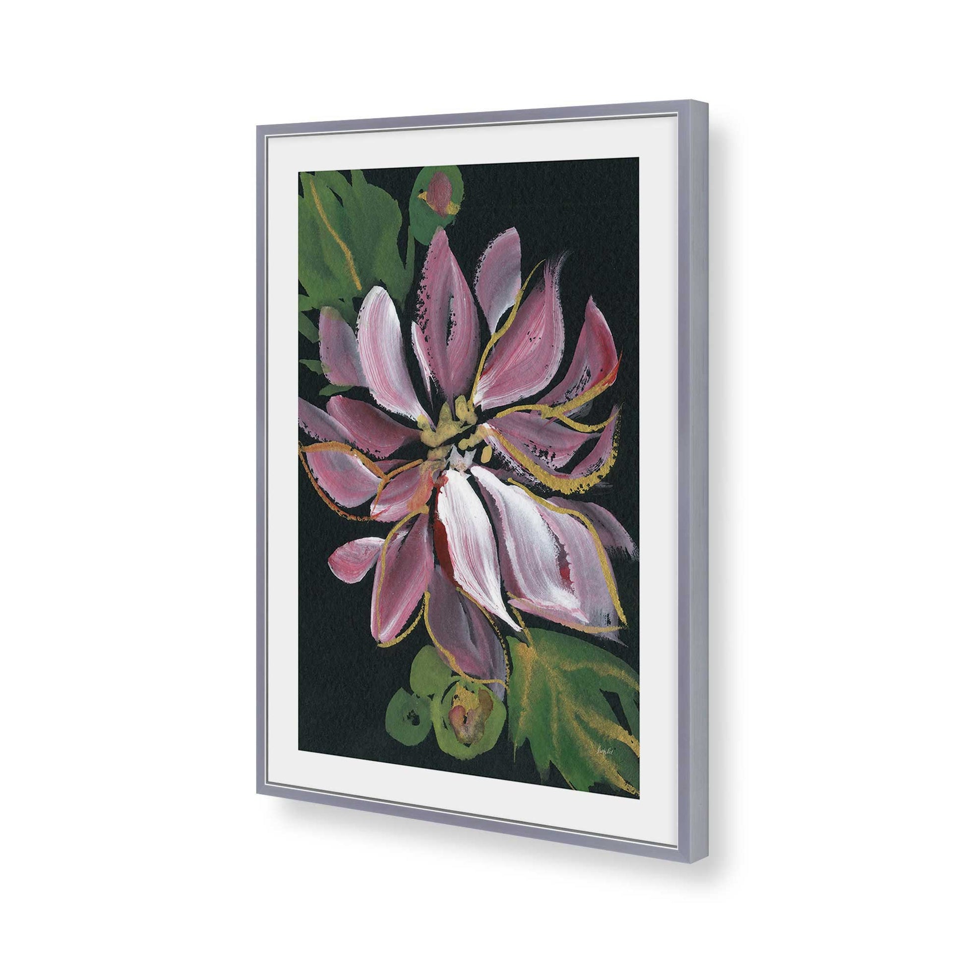 [Color:Polished Chrome], Picture of art in a Polished Chrome frame of the corner