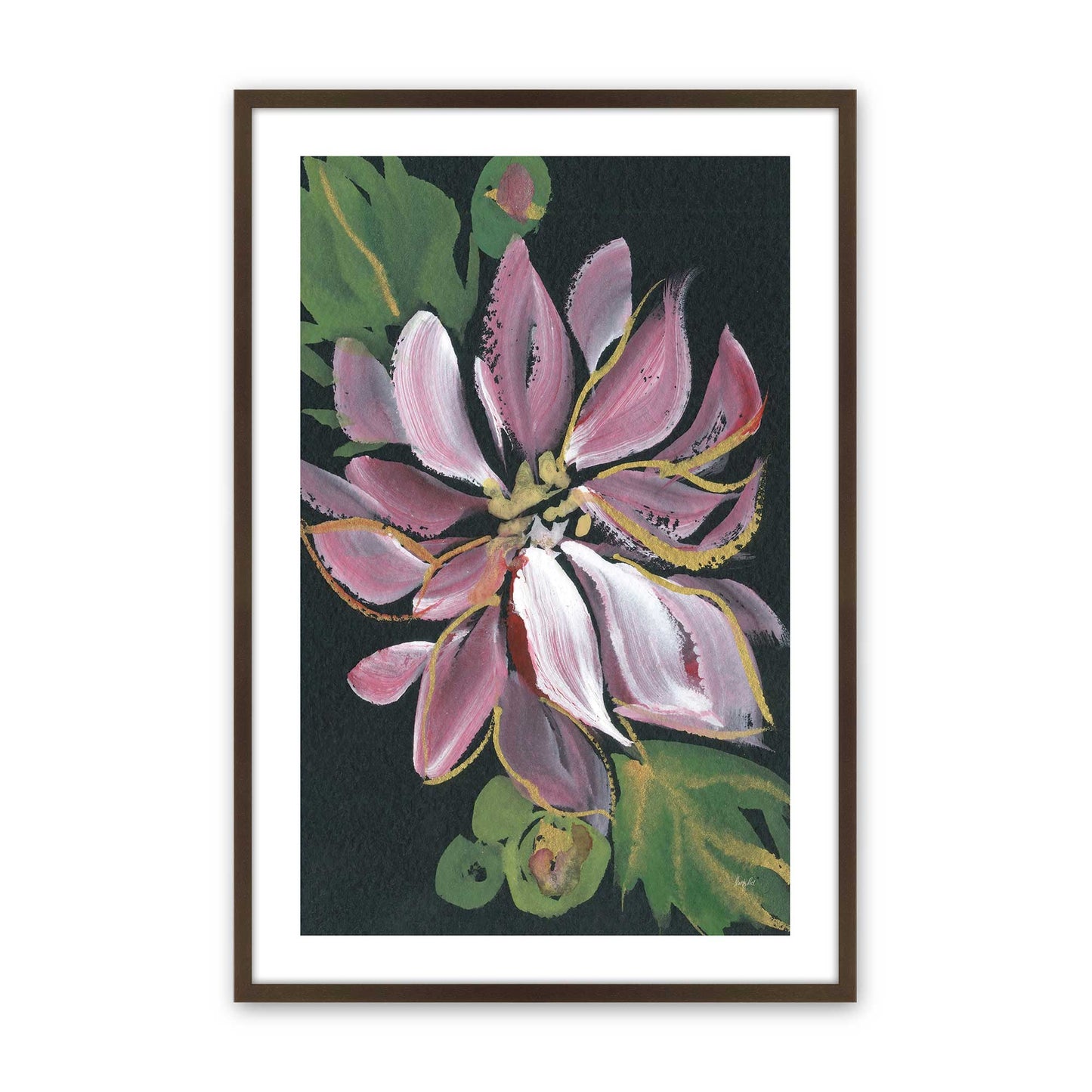 [Color:Brown], Picture of art in a Brown frame