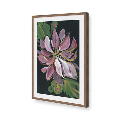 [Color:Walnut], Picture of art in a Walnut frame of the corner