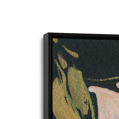 [Color:Satin Black], Picture of art in a Satin Black frame at an angle