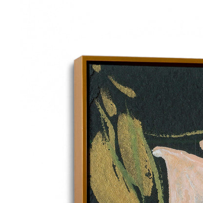 [Color:Polished Gold], Picture of art in a Polished Gold frame at an angle