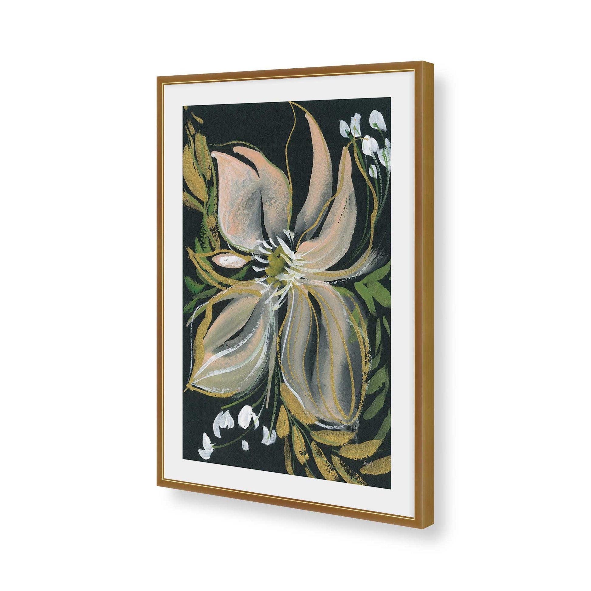 [Color:Polished Gold], Picture of art in a Polished Gold frame of the corner