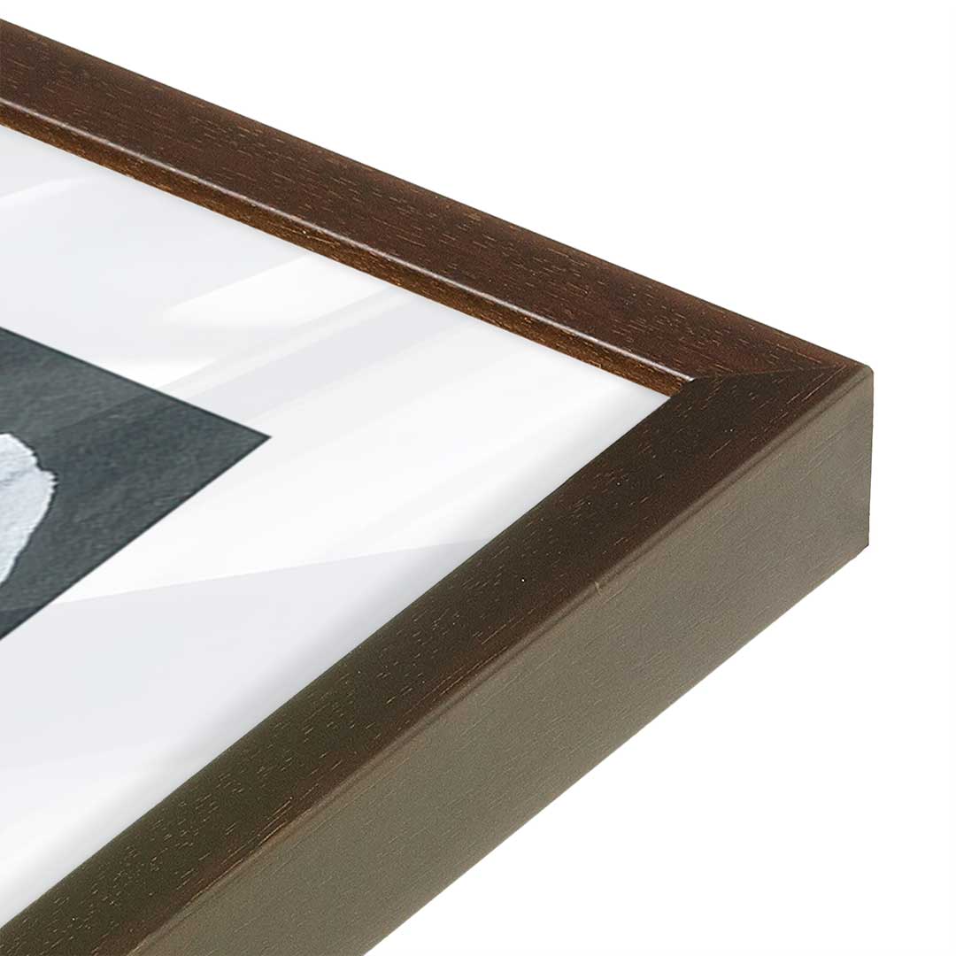 [Color:Belvinder Brown], Picture of art in a Belvinder Brown frame at an angle