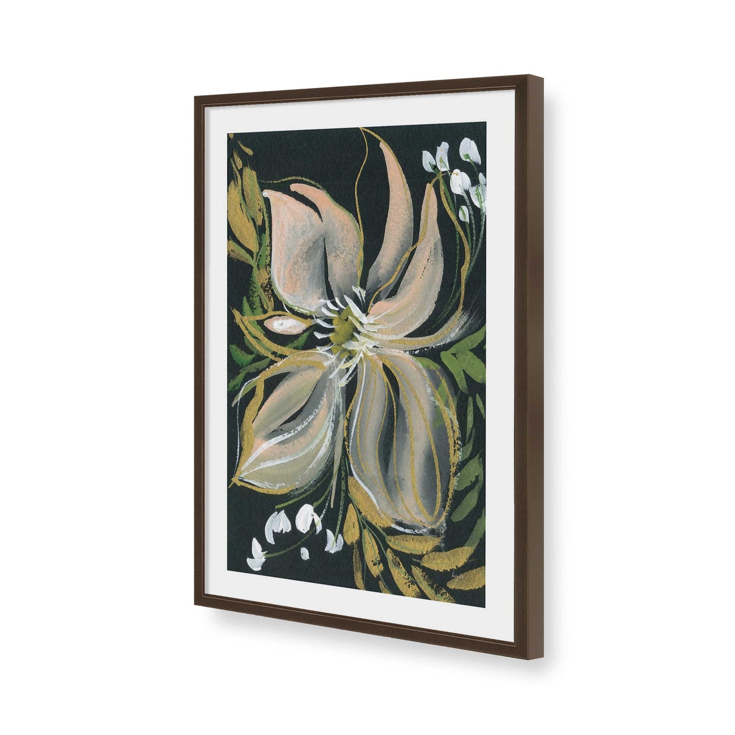 [Color:Belvinder Brown], Picture of art in a Belvinder Brown frame of the corner