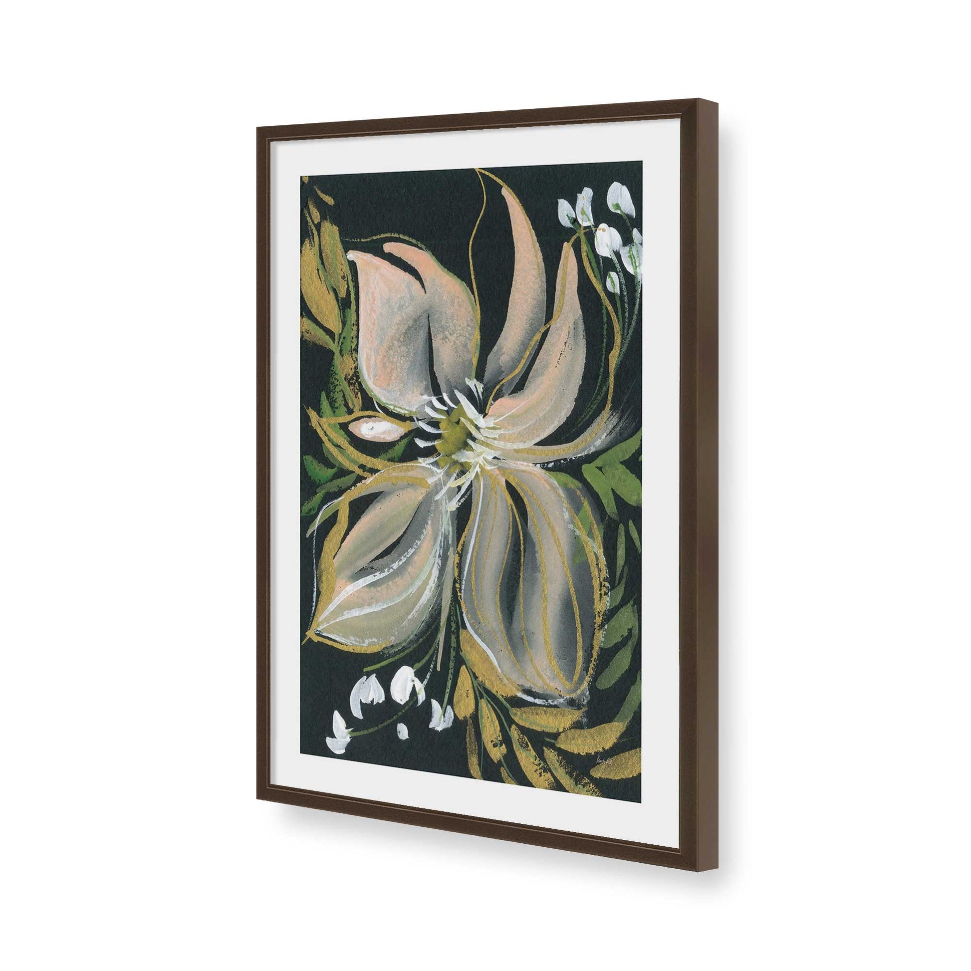[Color:Belvinder Brown], Picture of art in a Belvinder Brown frame of the corner