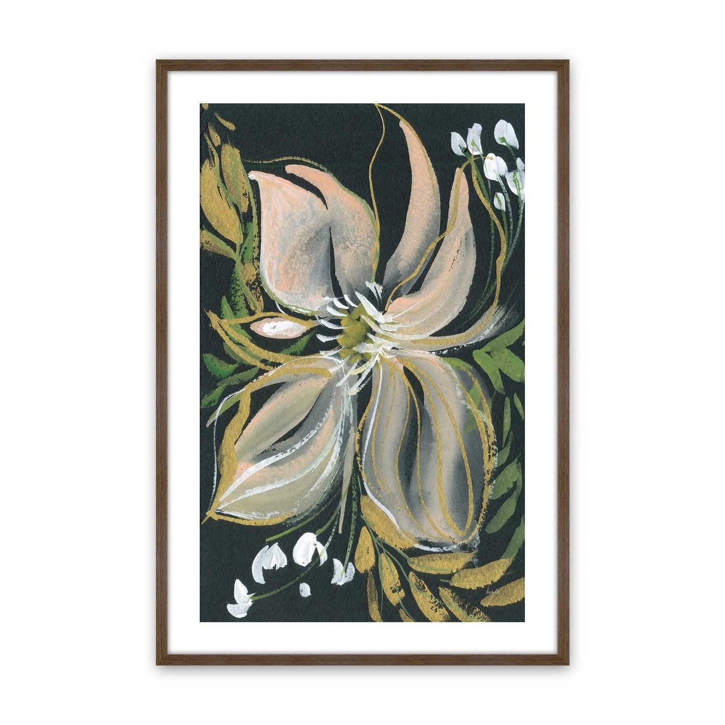[Color:Walnut], Picture of art in a Walnut frame
