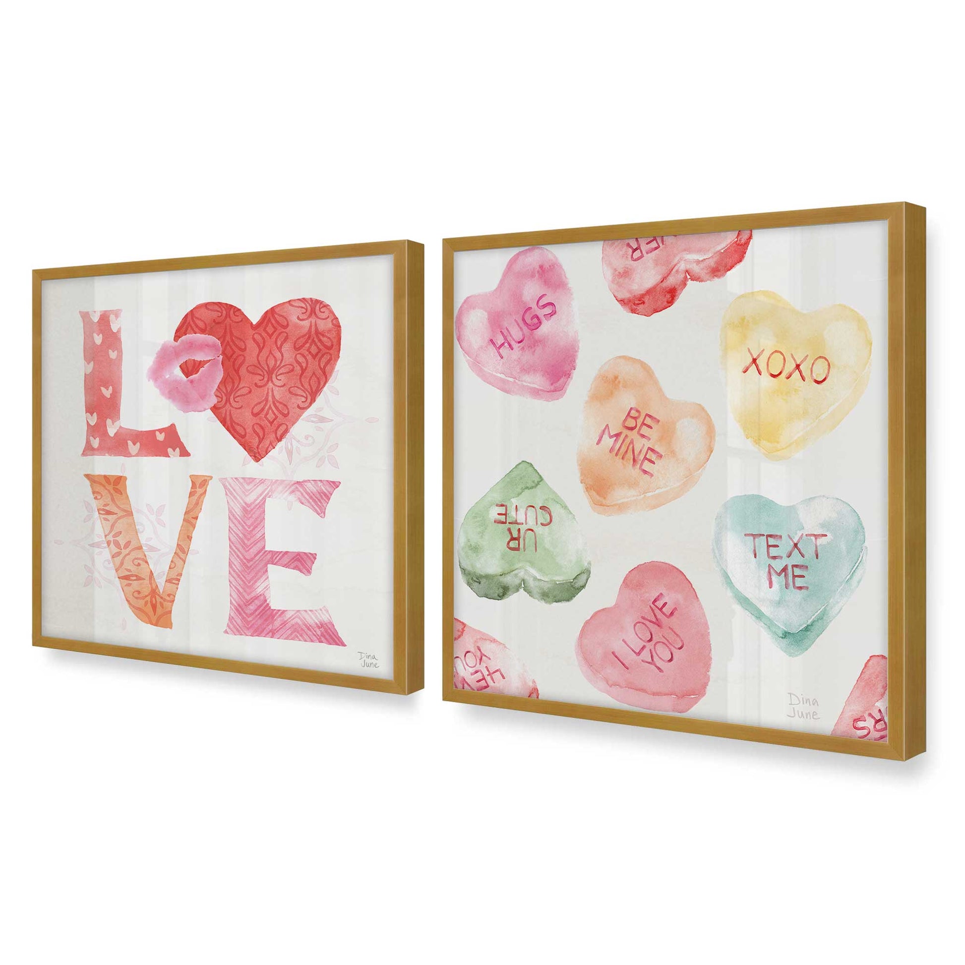 [Color:Polished Gold], Picture of art in a Polished Gold frame of the corner