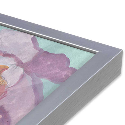 [Color:Polished Chrome], Picture of art in a Polished Chrome frame at an angle