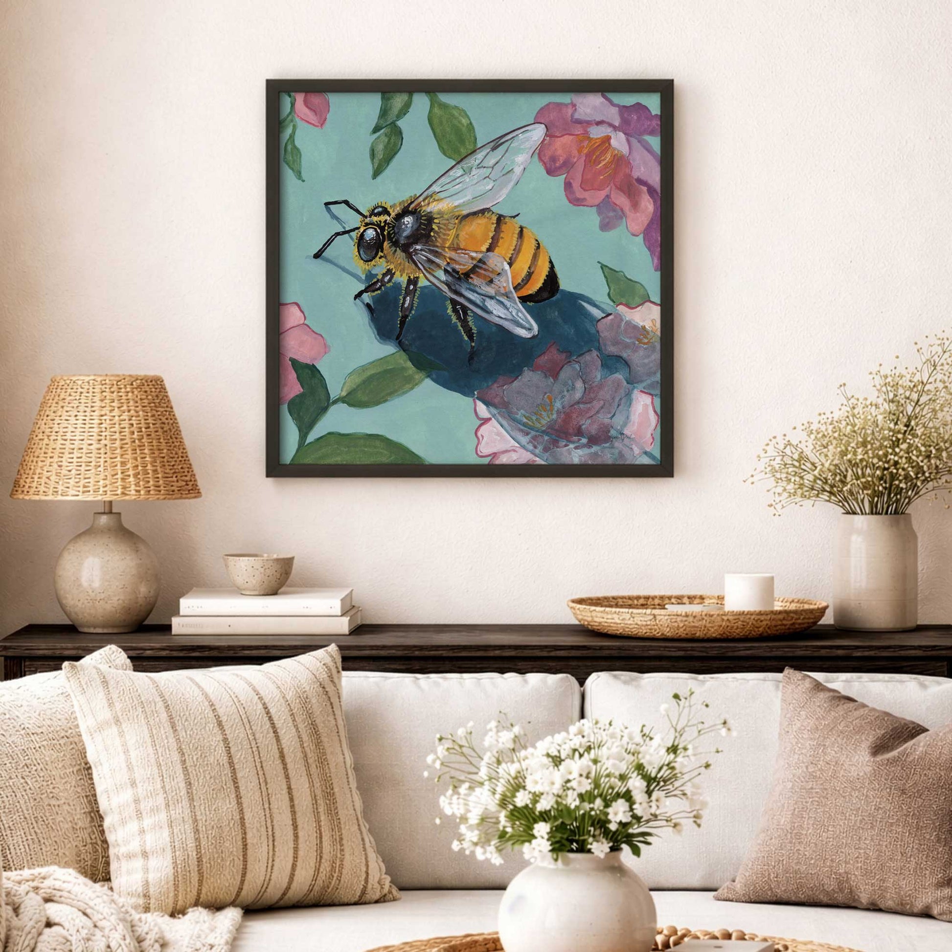 Picture of art in a room