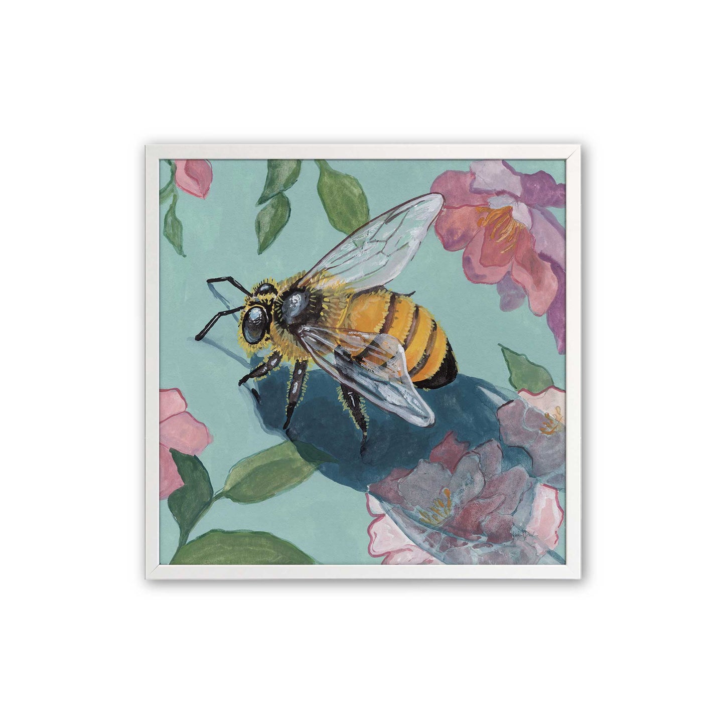 [Color:Opaque White], Picture of art in a Opaque White frame