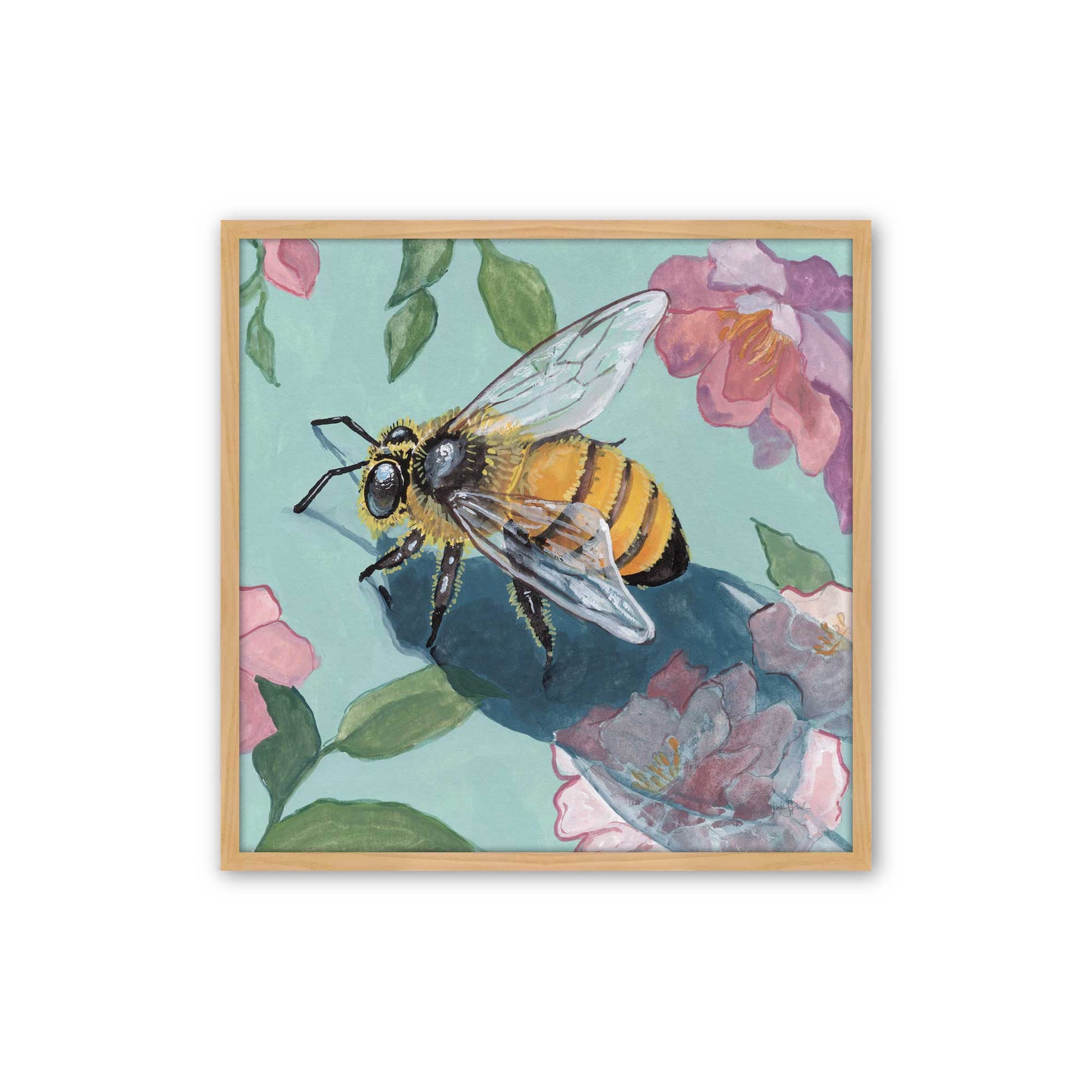 [Color:American Maple], Picture of art in a American Maple frame