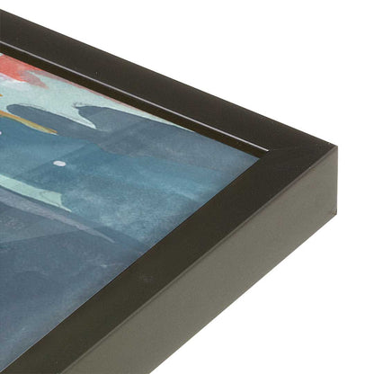 [Color:Satin Black], Picture of art in a Satin Black frame at an angle
