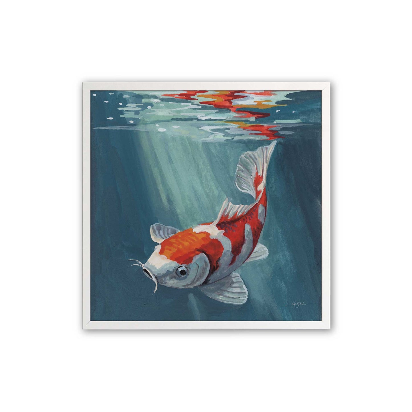 [Color:Opaque White], Picture of art in a Opaque White frame