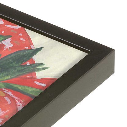 [Color:Satin Black], Picture of art in a Satin Black frame at an angle