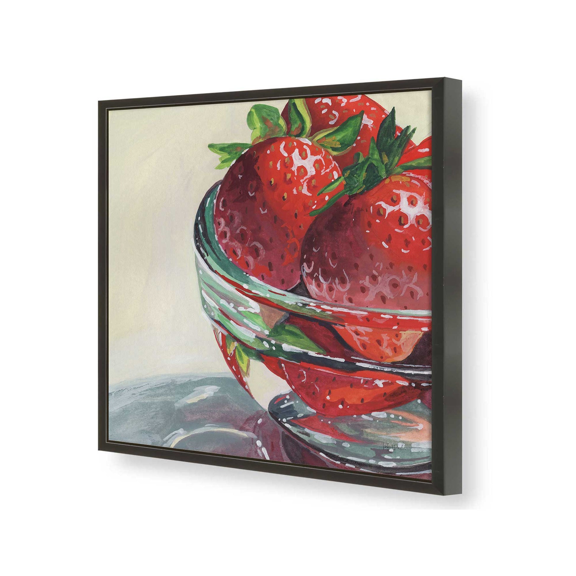 [Color:Satin Black], Picture of art in a Satin Black frame of the corner