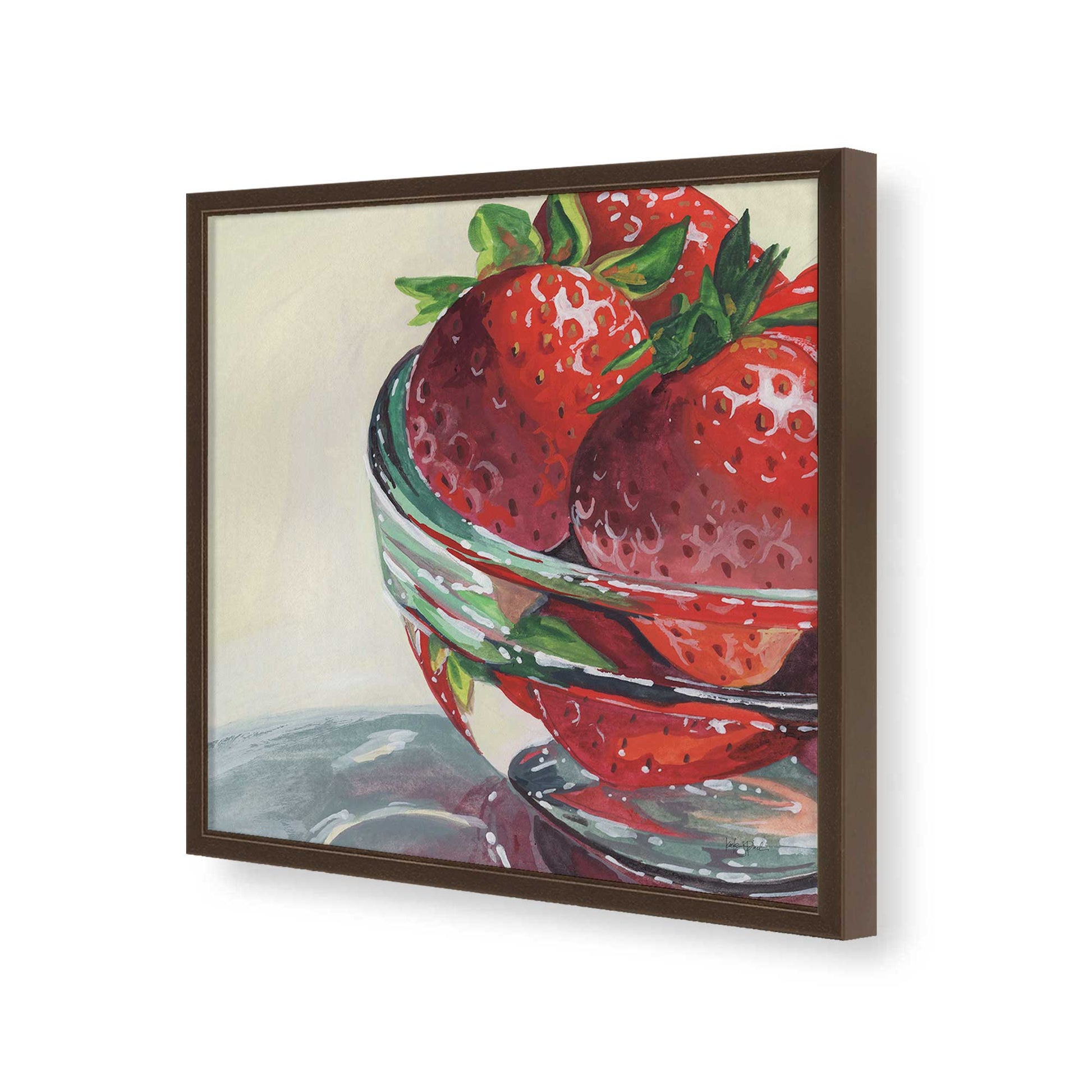 [Color:Espresso], Picture of art in a Espresso frame of the corner
