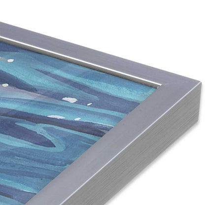 [Color:Polished Chrome], Picture of art in a Polished Chrome frame at an angle