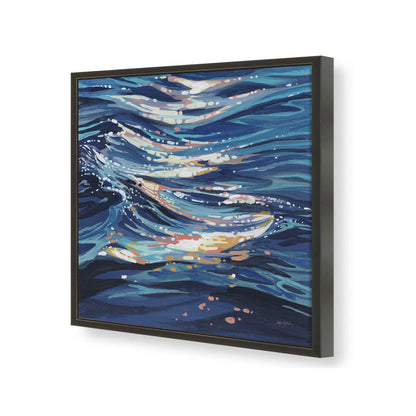 [Color:Satin Black], Picture of art in a Satin Black frame of the corner