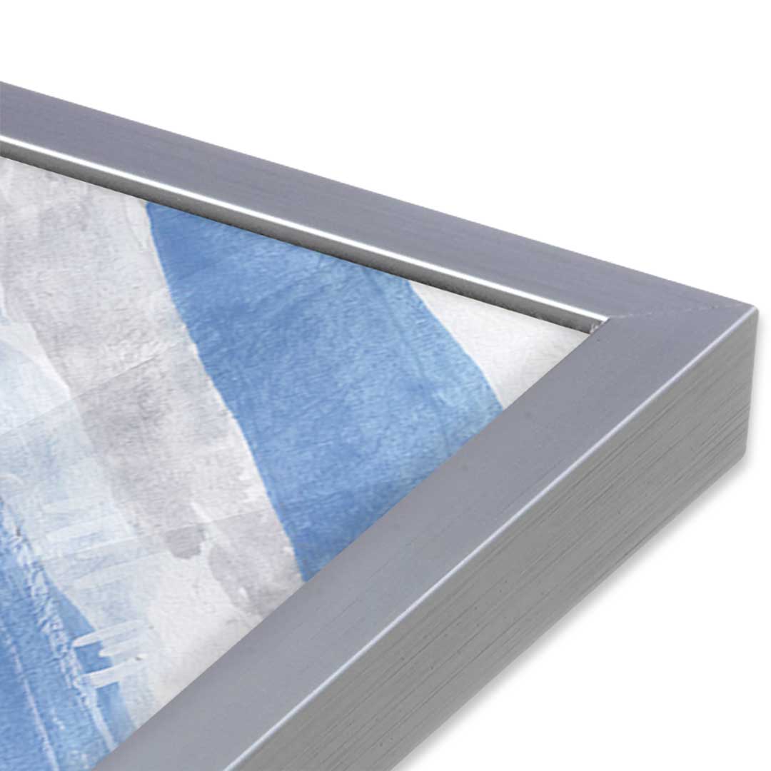 [Color:Polished Chrome], Picture of art in a Polished Chrome frame at an angle