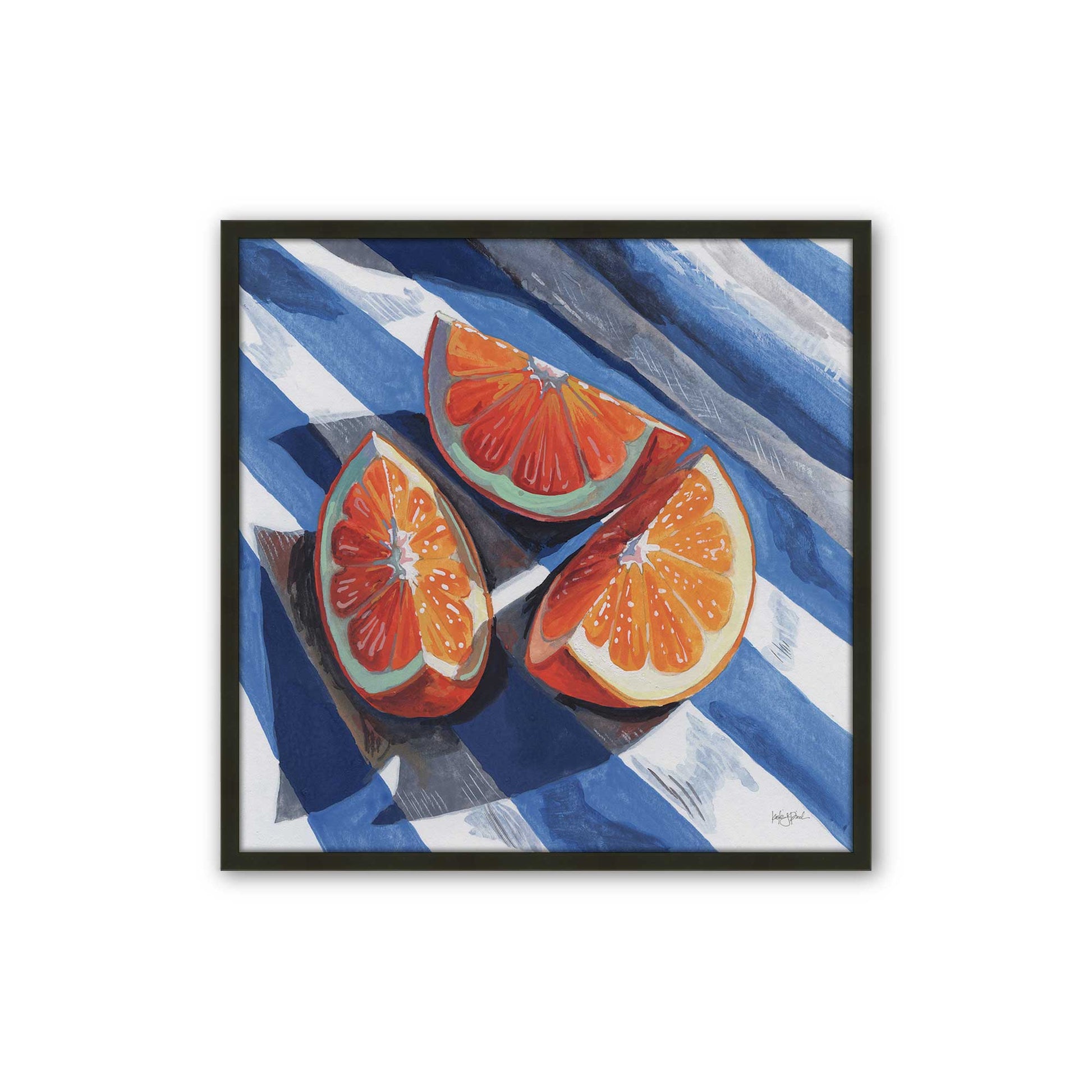 [Color:Satin Black], Picture of art in a Satin Black frame