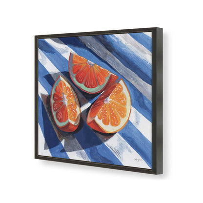 [Color:Satin Black], Picture of art in a Satin Black frame of the corner