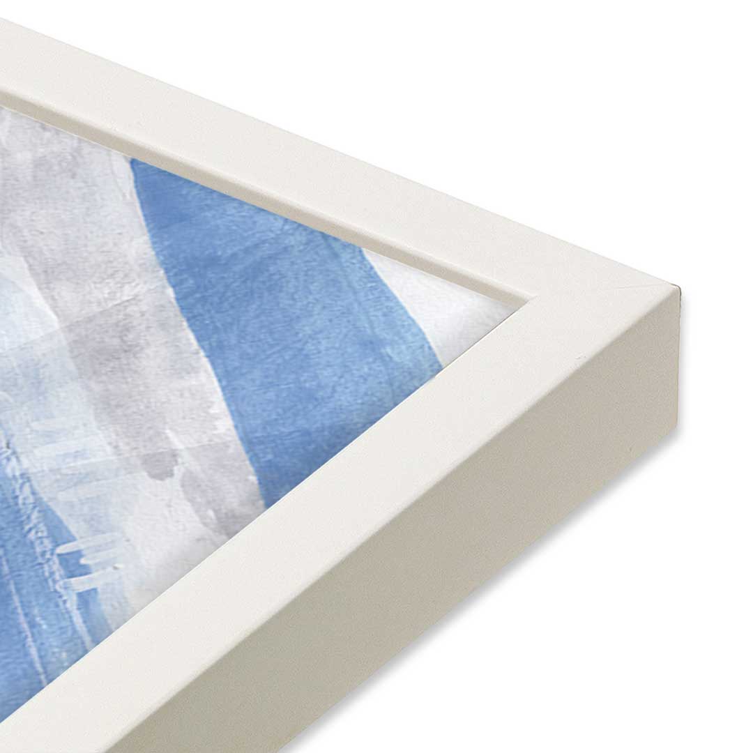 [Color:Opaque White], Picture of art in a Opaque White frame at an angle