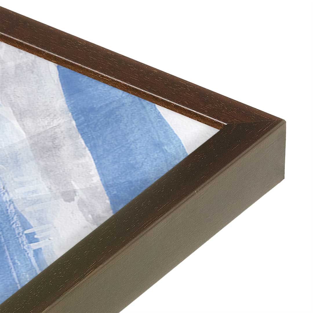 [Color:Espresso], Picture of art in a Espresso frame at an angle
