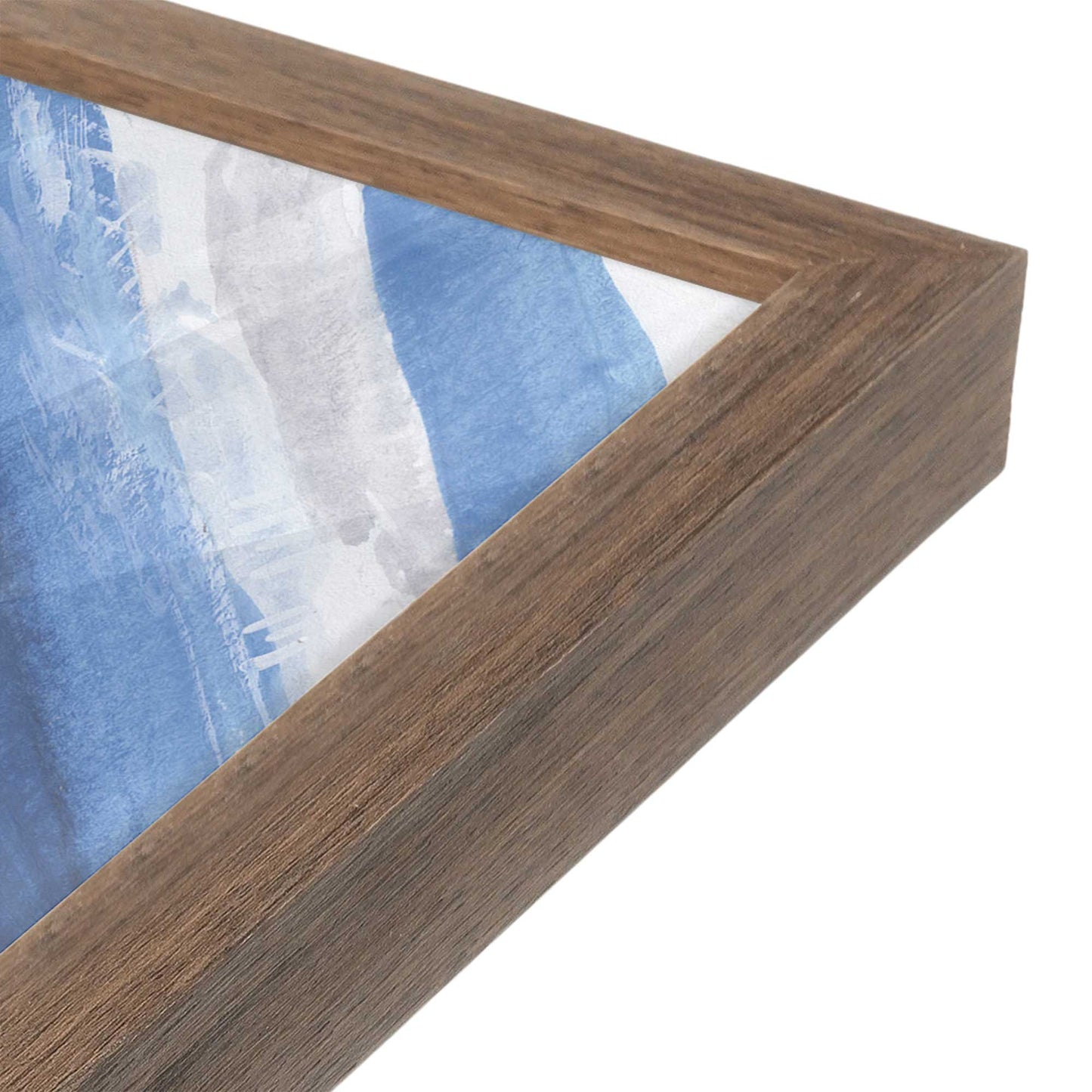 [Color:Walnut], Picture of art in a Walnut frame at an angle