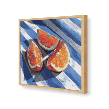 [Color:American Maple], Picture of art in a American Maple frame of the corner