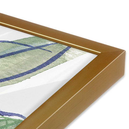 [Color:Polished Gold], Picture of art in a Polished Gold frame at an angle