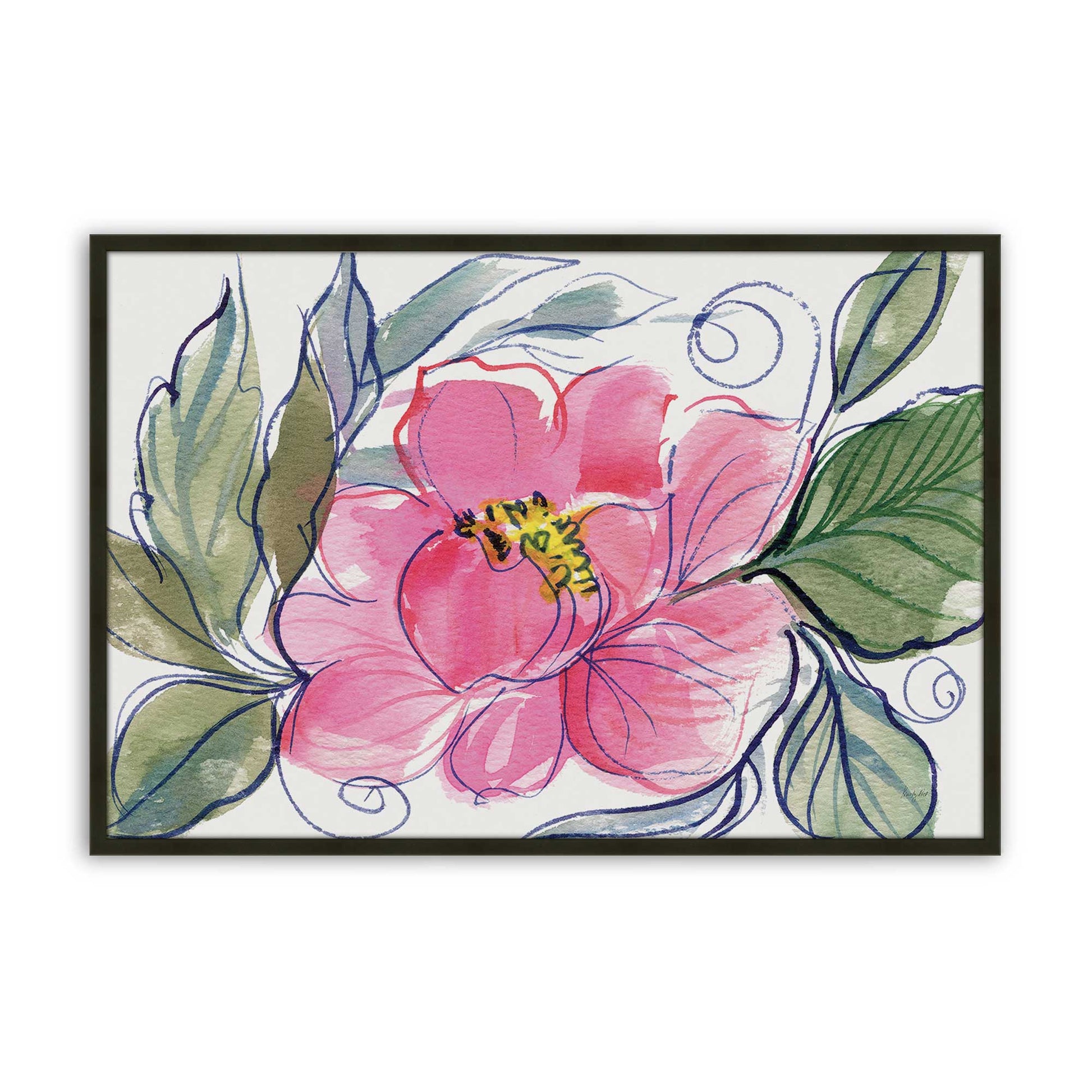 [Color:Satin Black], Picture of art in a Satin Black frame