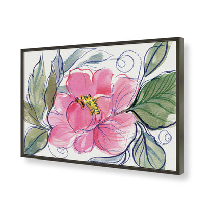[Color:Satin Black], Picture of art in a Satin Black frame of the corner