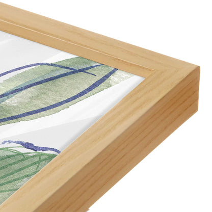 [Color:American Maple], Picture of art in a American Maple frame at an angle
