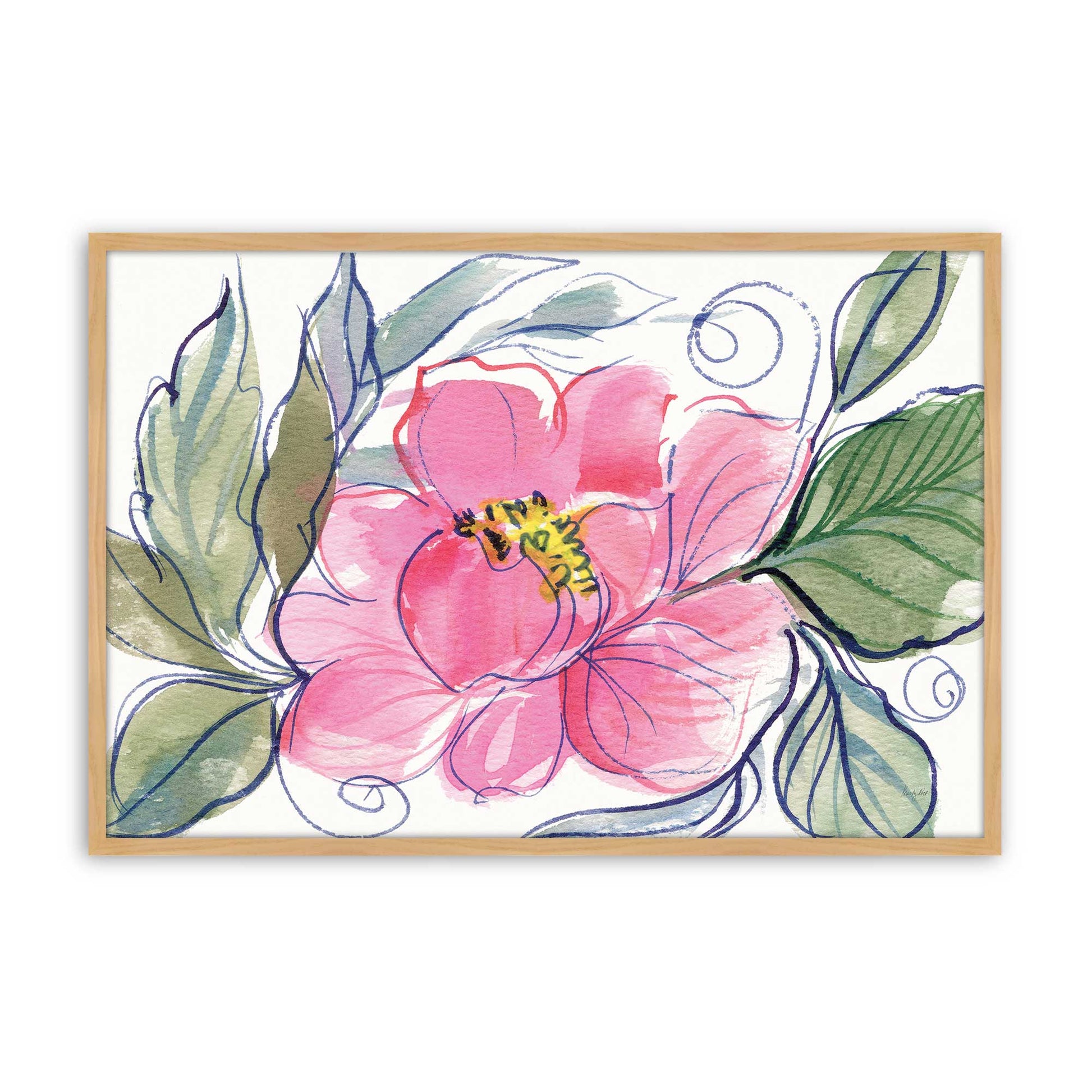 [Color:American Maple], Picture of art in a American Maple frame
