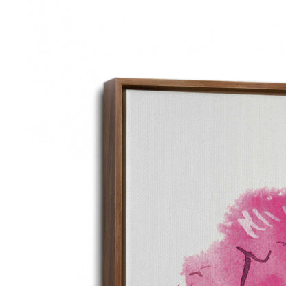 [Color:Walnut], Picture of art in a Walnut frame at an angle