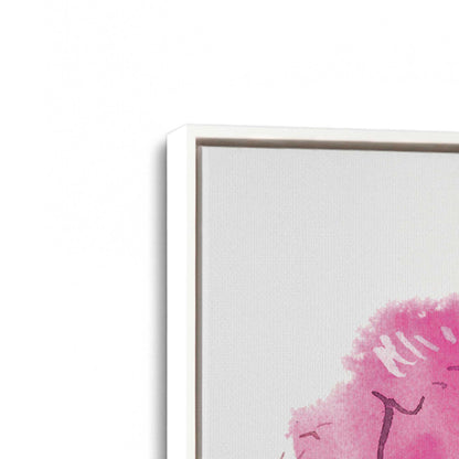 [Color:Opaque White], Picture of art in a White frame at an angle