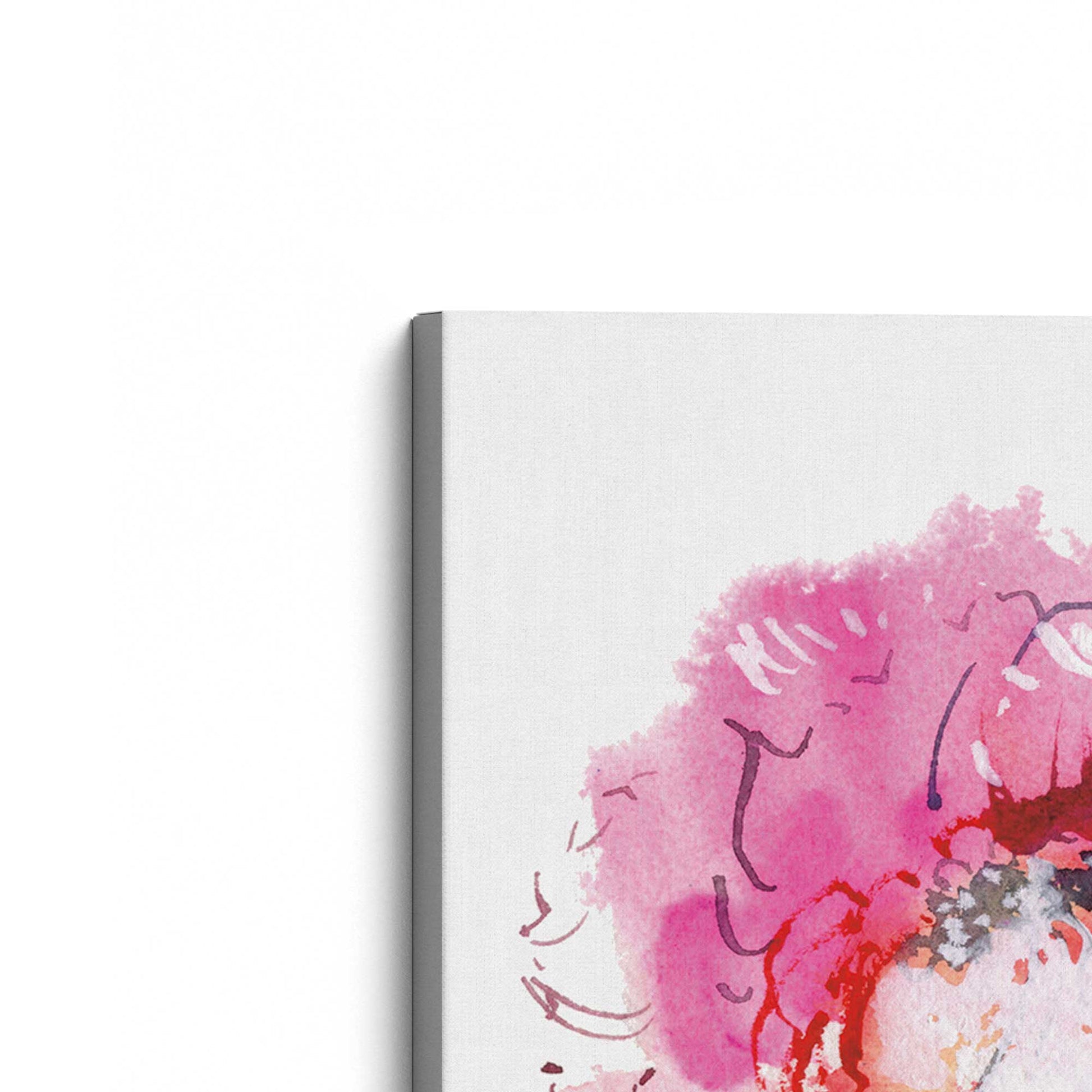 [Color:Stretched Canvas], Picture of the corner of the art