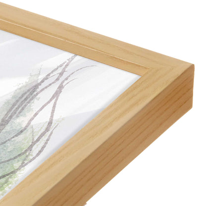 [Color:American Maple], Picture of art in a American Maple frame at an angle