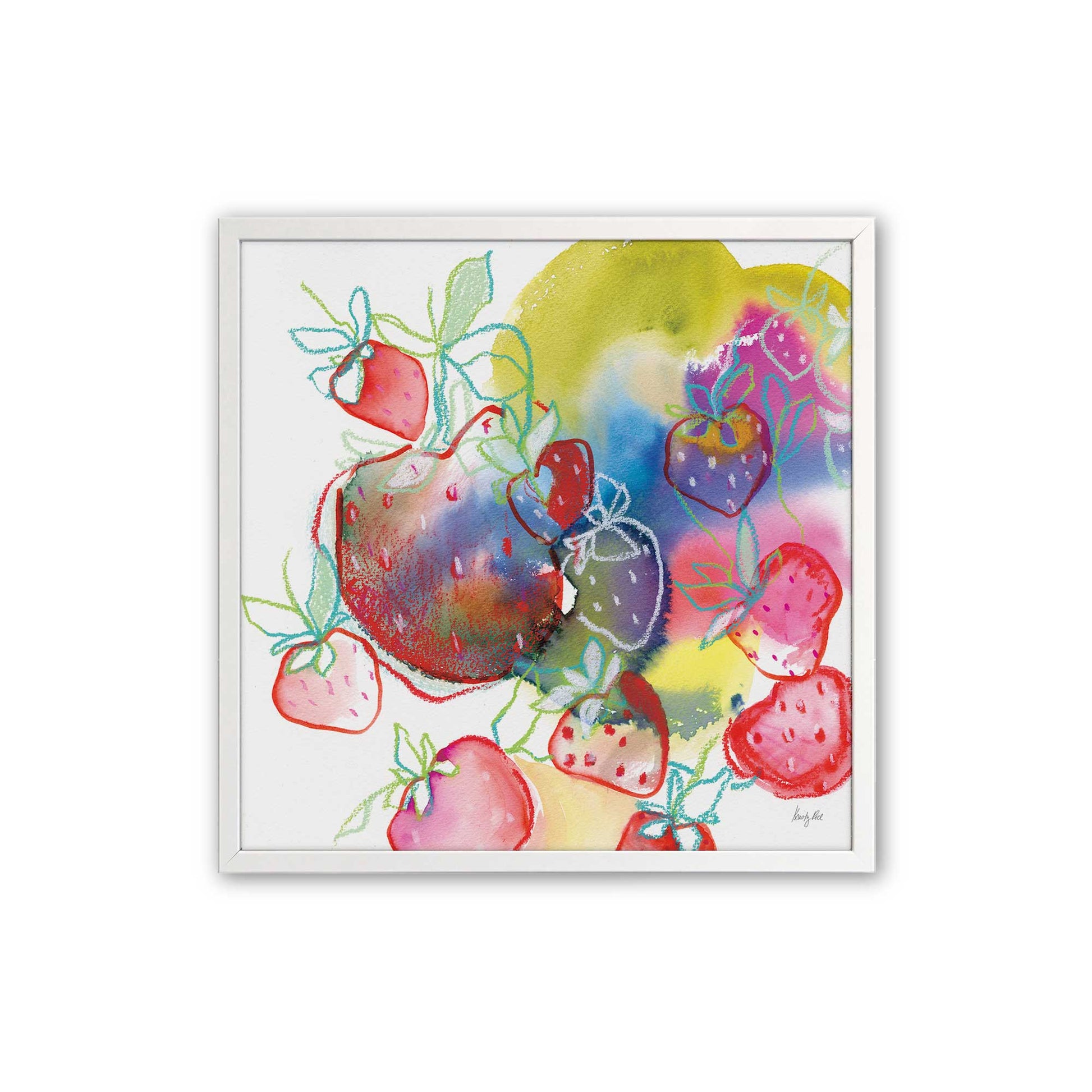 [Color:Opaque White], Picture of art in a Opaque White frame