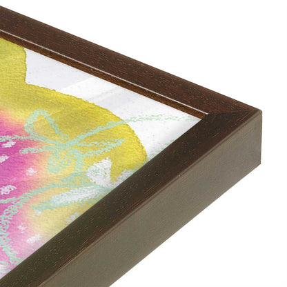 [Color:Espresso], Picture of art in a Espresso frame at an angle