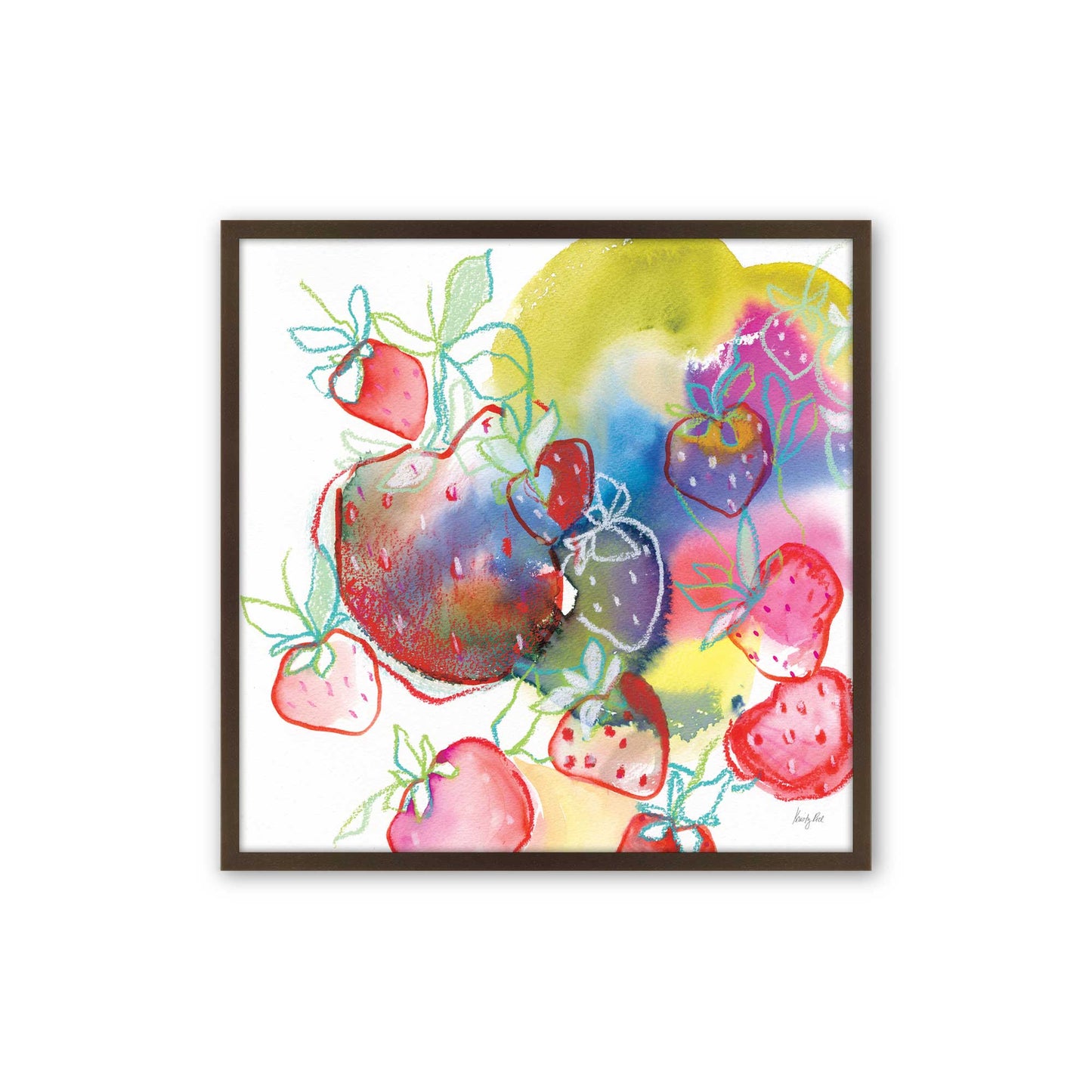 [Color:Espresso], Picture of art in a Espresso frame