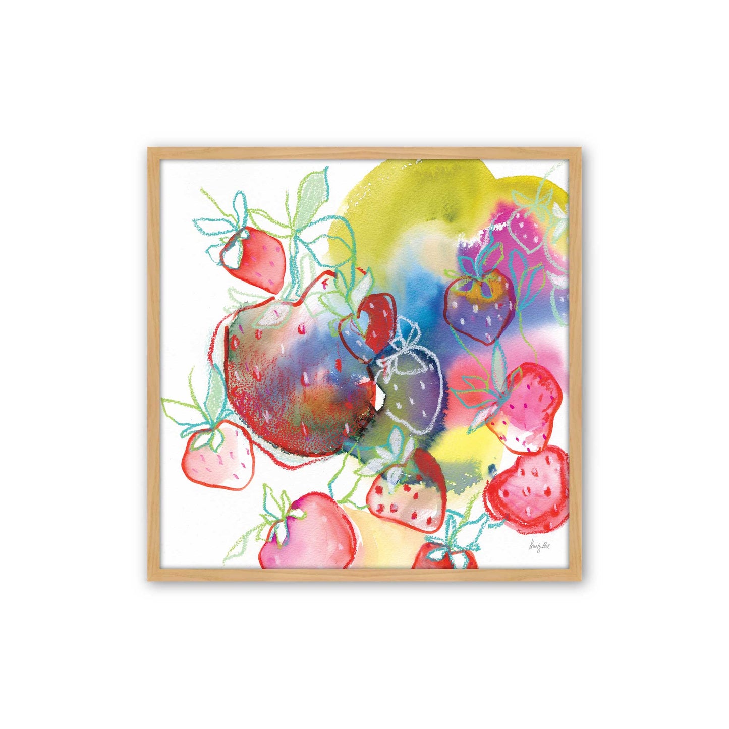 [Color:American Maple], Picture of art in a American Maple frame