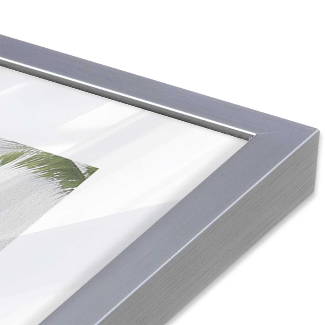 [Color:Polished Chrome], Picture of art in a Polished Chrome frame at an angle