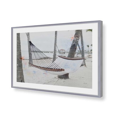 [Color:Polished Chrome], Picture of art in a Polished Chrome frame of the corner