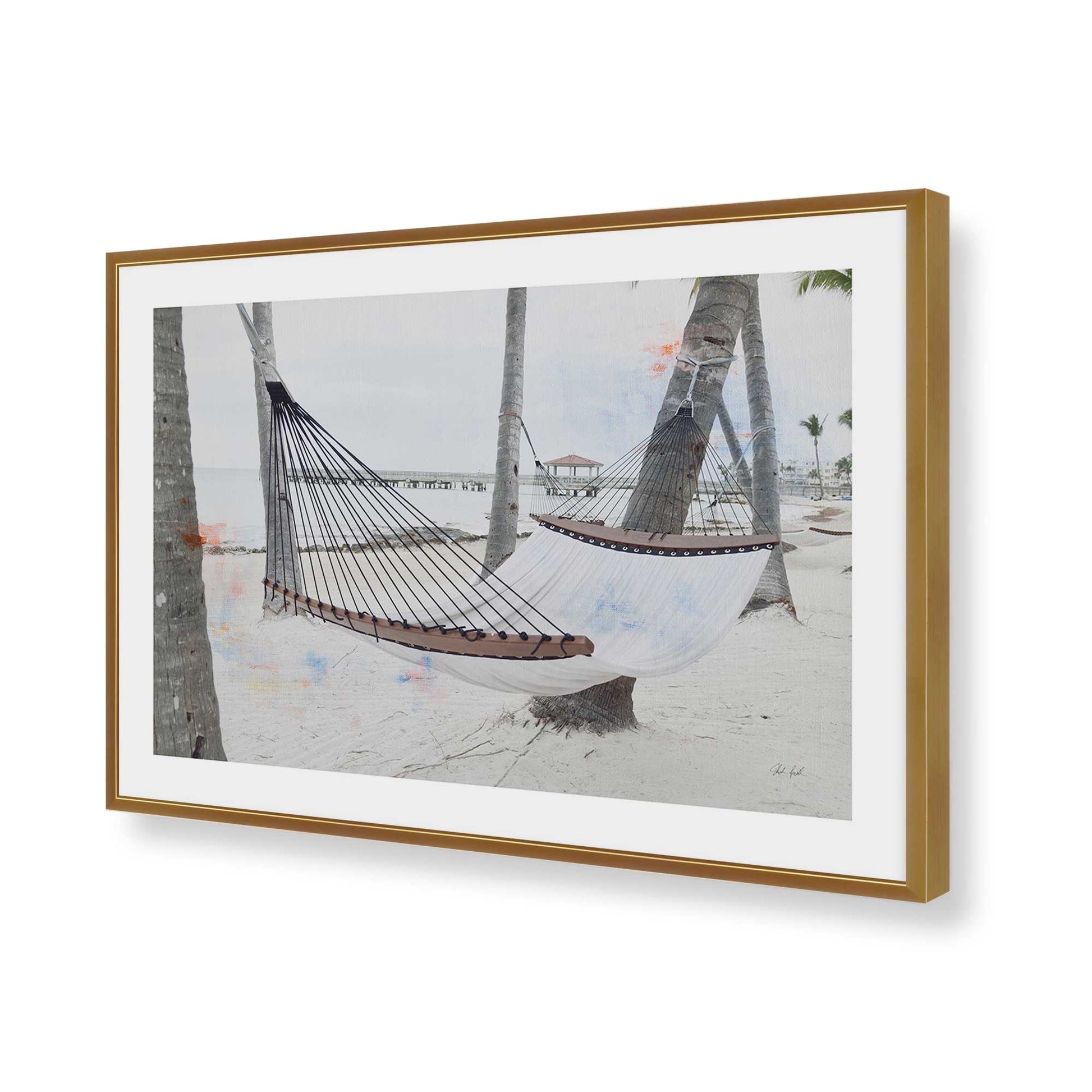 [Color:Polished Gold], Picture of art in a Polished Gold frame of the corner
