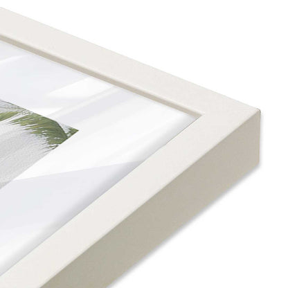 [Color:Opaque White], Picture of art in a Opaque White frame at an angle