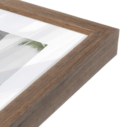 [Color:Walnut], Picture of art in a Walnut frame at an angle