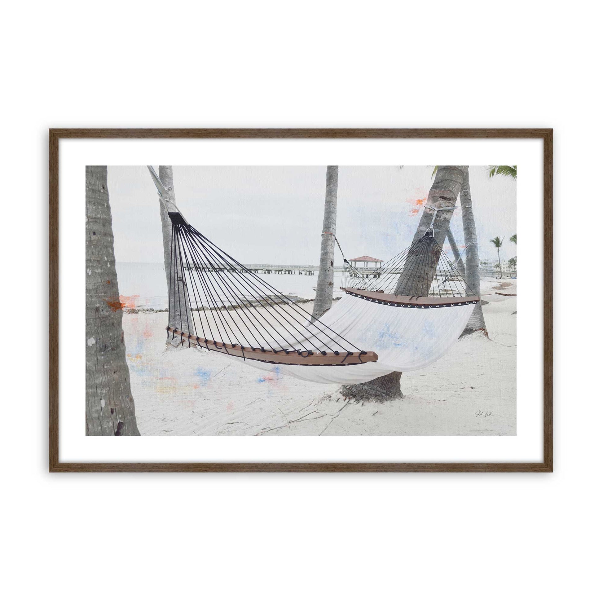 [Color:Walnut], Picture of art in a Walnut frame